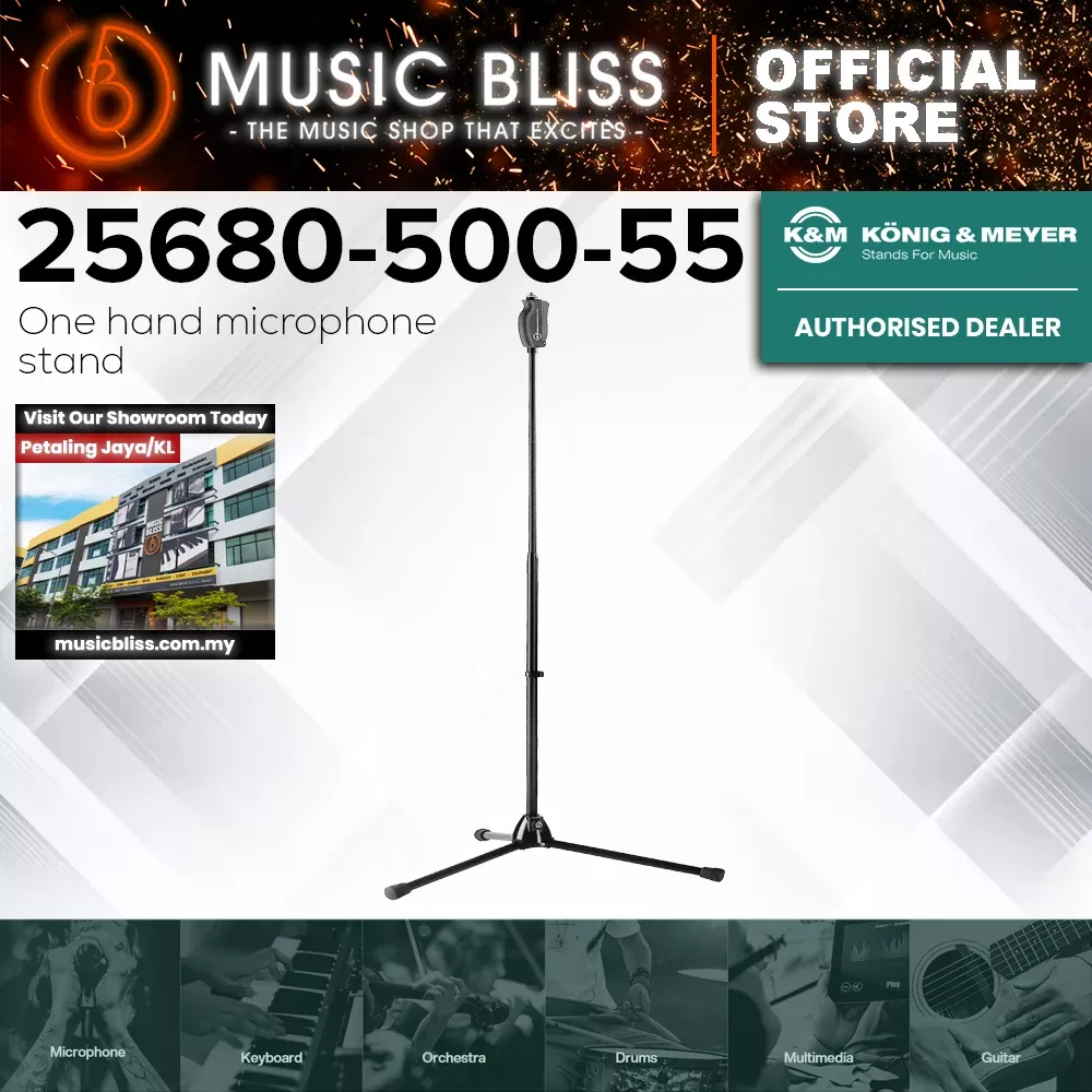 K&M 25680 One-hand Microphone Stand