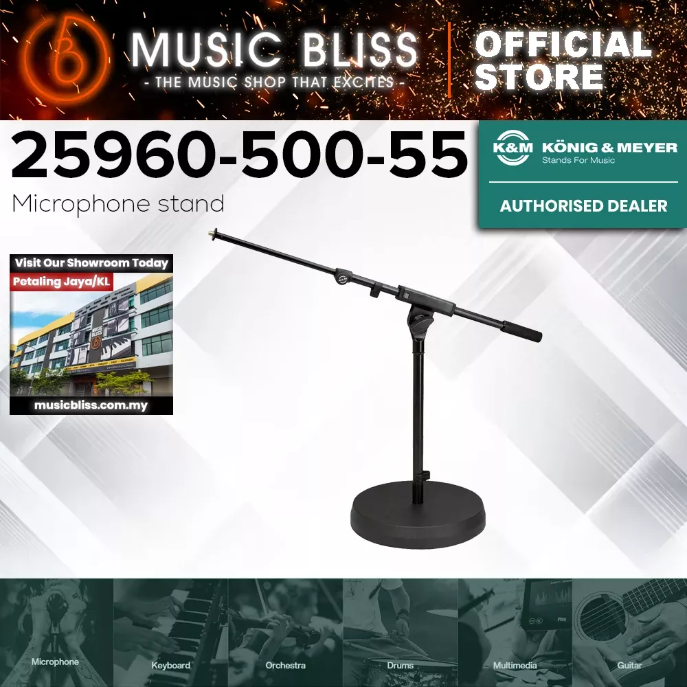 K&M 25960 Microphone Stand – Black