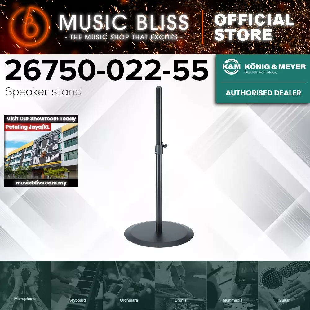 K&M 26750 Speaker Stand with Round Base