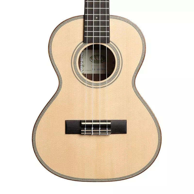 Kala Solid Spruce Top Striped Ebony Tenor