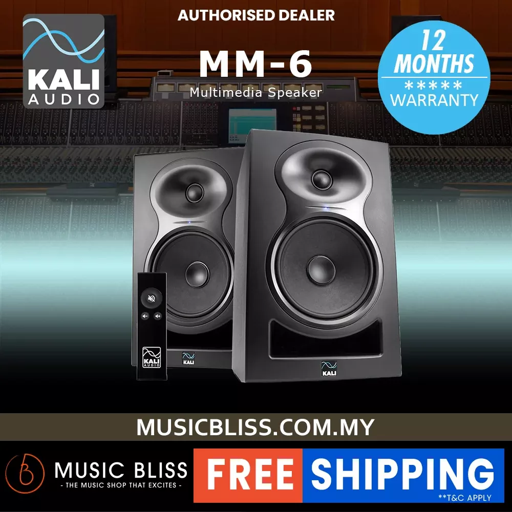 Kali Audio MM-6 6″ Multimedia Bookshelf Speaker – Pair