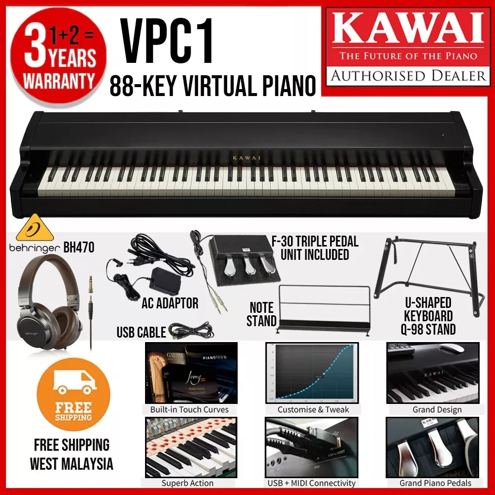 Kawai VPC1 88-key Virtual Piano Controller Midi Controller Keyboard