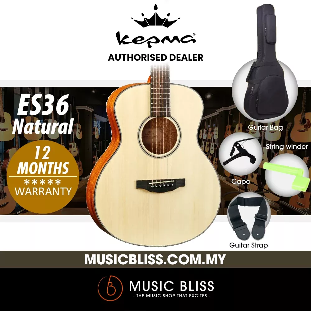 KEPMA ES36 Mini Acoustic Guitar – Natural