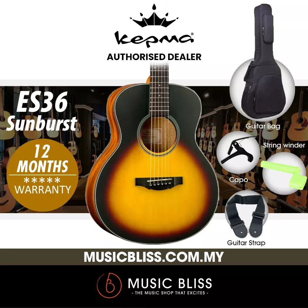 KEPMA ES36 Mini Acoustic Guitar – Sunburst