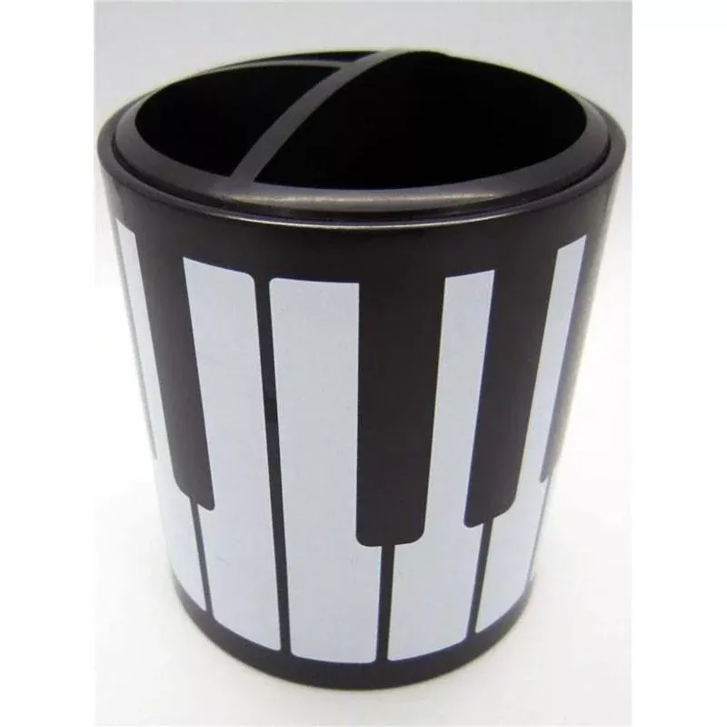 Keyboard Design Round Plastic Pen Holder