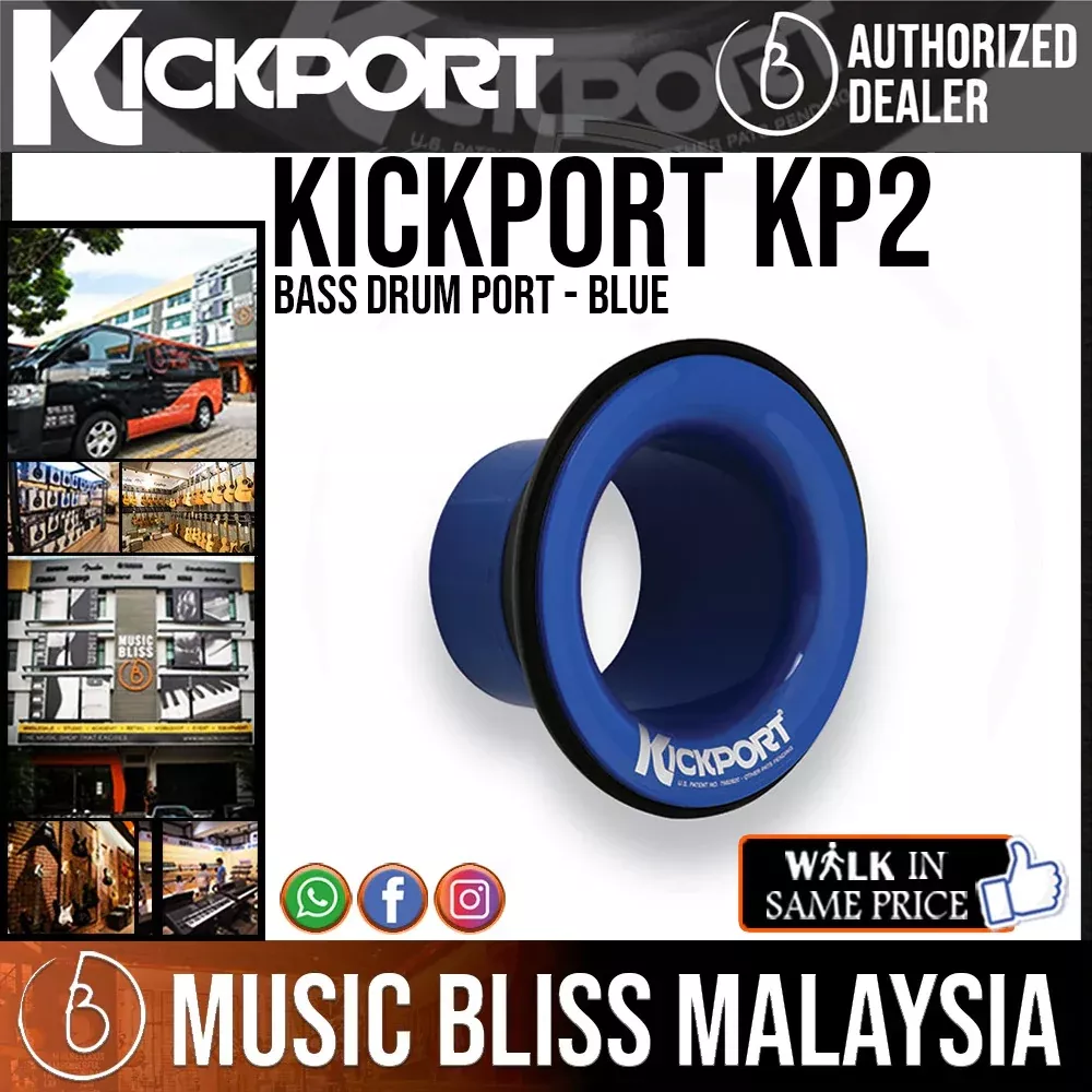KickPort KP2 Bass Drum Port – Blue