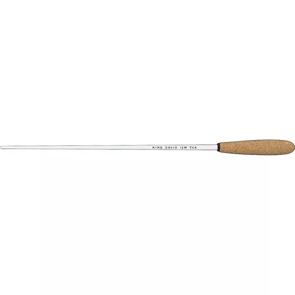 King David Duco Tapered Cork Baton White 16 in.