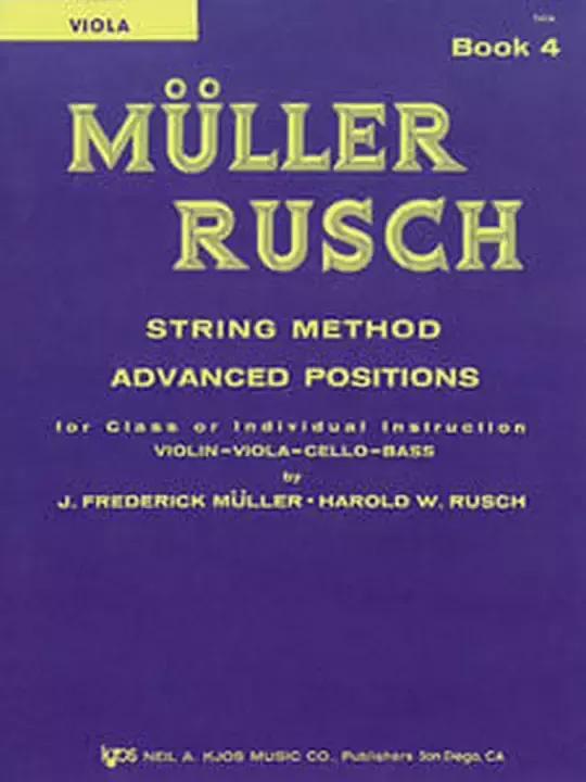 Kjos 54VA Muller Rusch String Method Vol. 4 for VIola