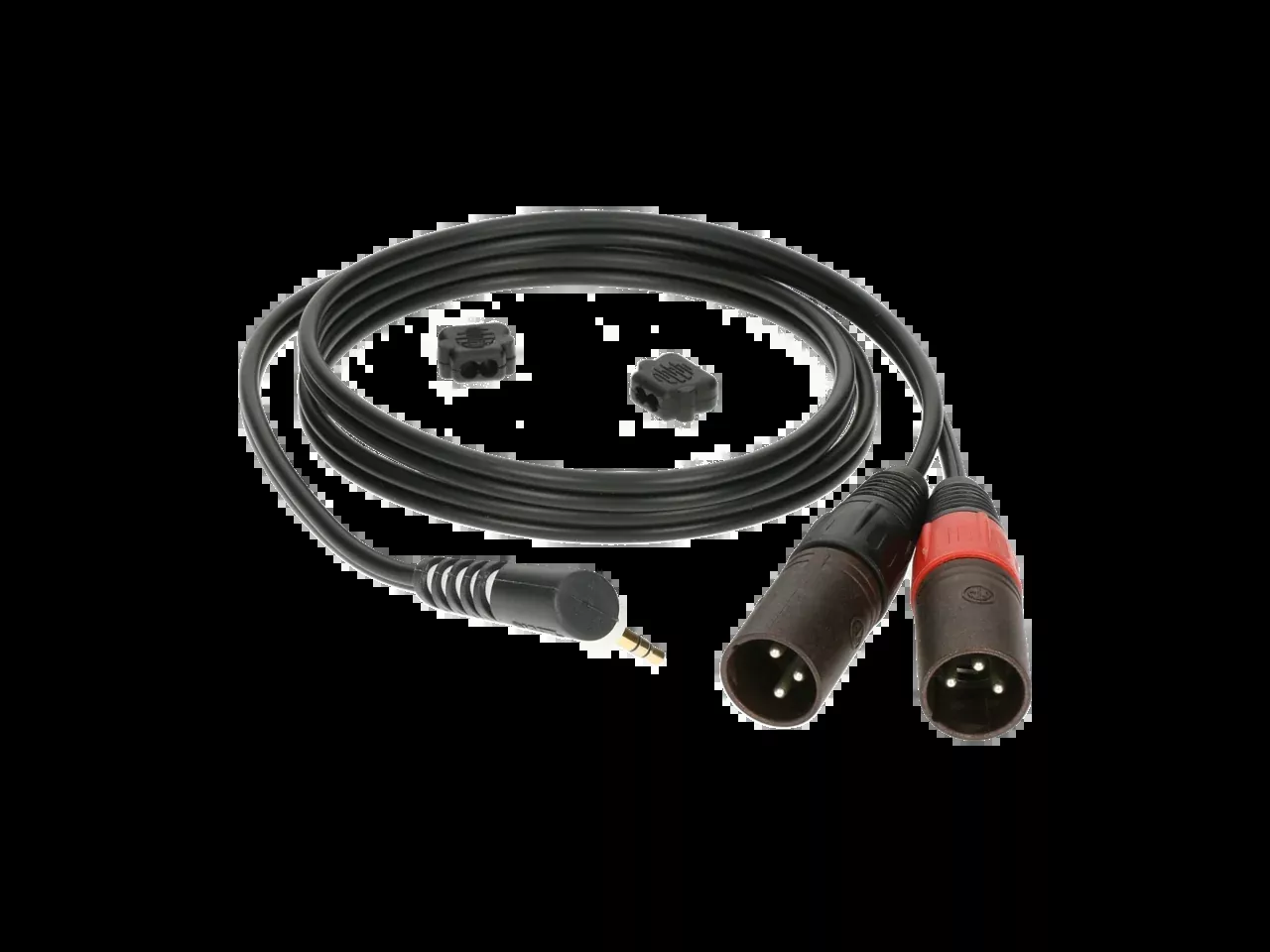 Klotz AY9A0200 2m Y Cable Angled Stereo Mini Jack 2xXLRM