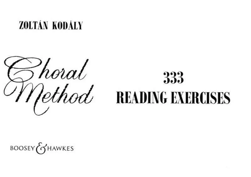 Kodaly Choral Method Vol. 2 - 333 Reading Exercises