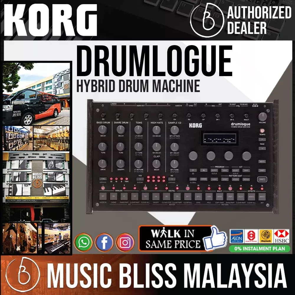 Korg drumlogue Hybrid Drum Machine