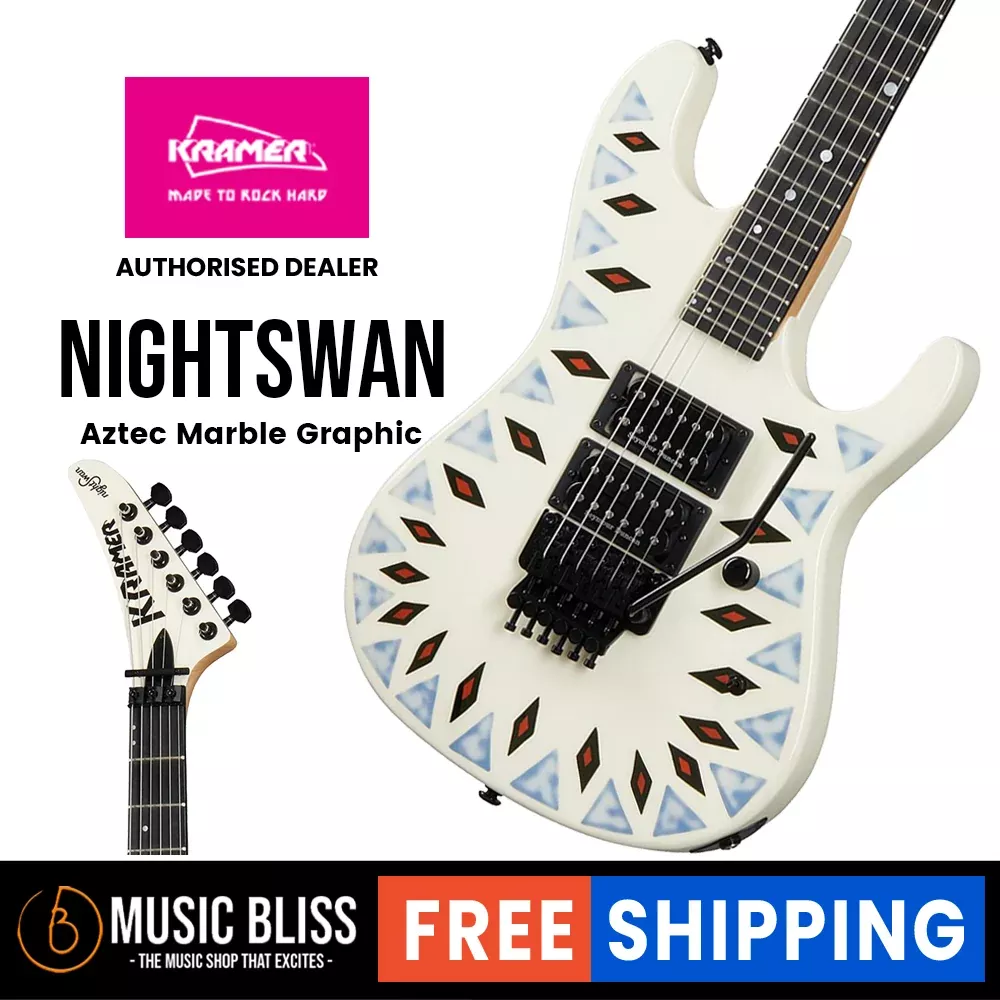 Kramer Nightswan Electric Guitar – Aztec Marble Graphic