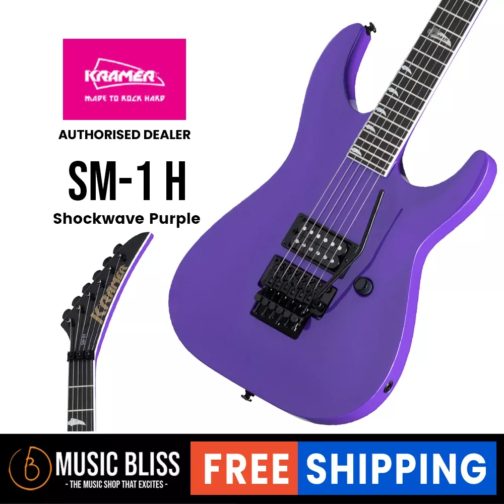 Kramer SM-1 H Electric Guitar – Shockwave Purple