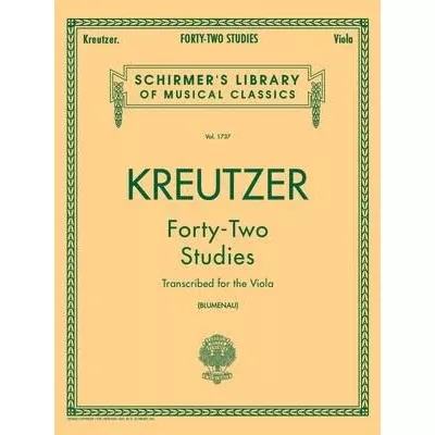 Kreutzer – 42 Studies Transcribed for the Viola