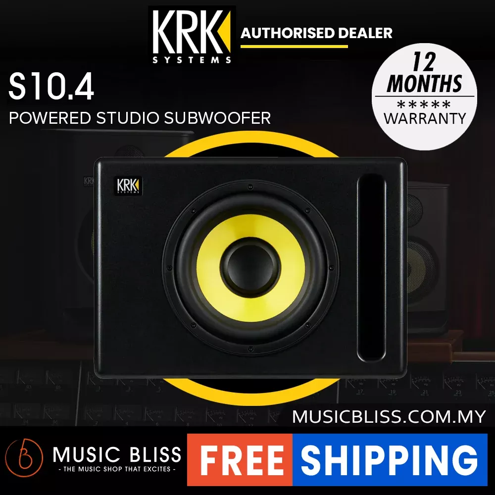 KRK S10.4 10″ Powered Studio Subwoofer
