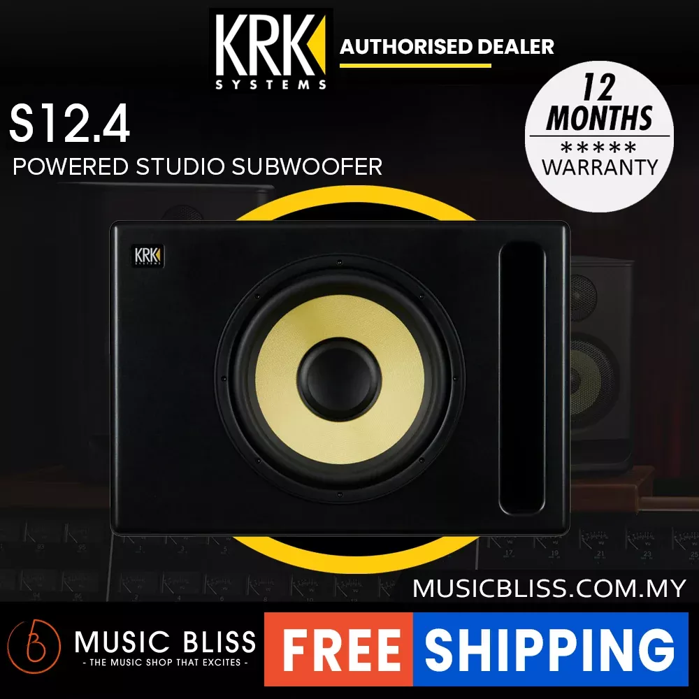 KRK S12.4 12″ Powered Studio Subwoofer