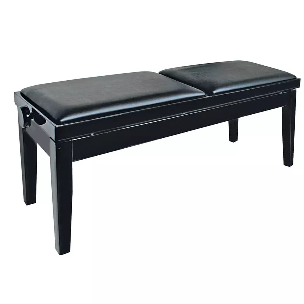 KTW17 Adjustable Double Width Piano Stool – Ebony