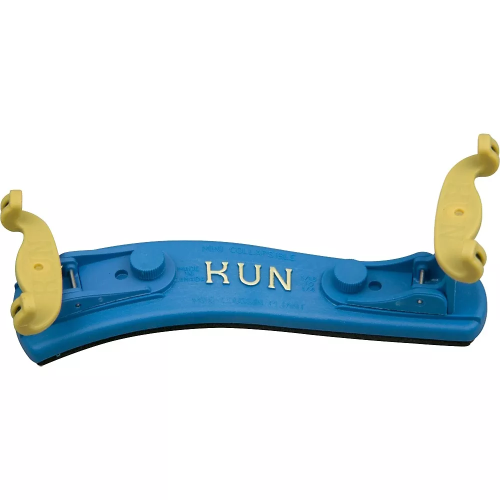 Kun Mini Collapsible Violin Shoulder Rest Mini Blue 1/4-1/16 Size