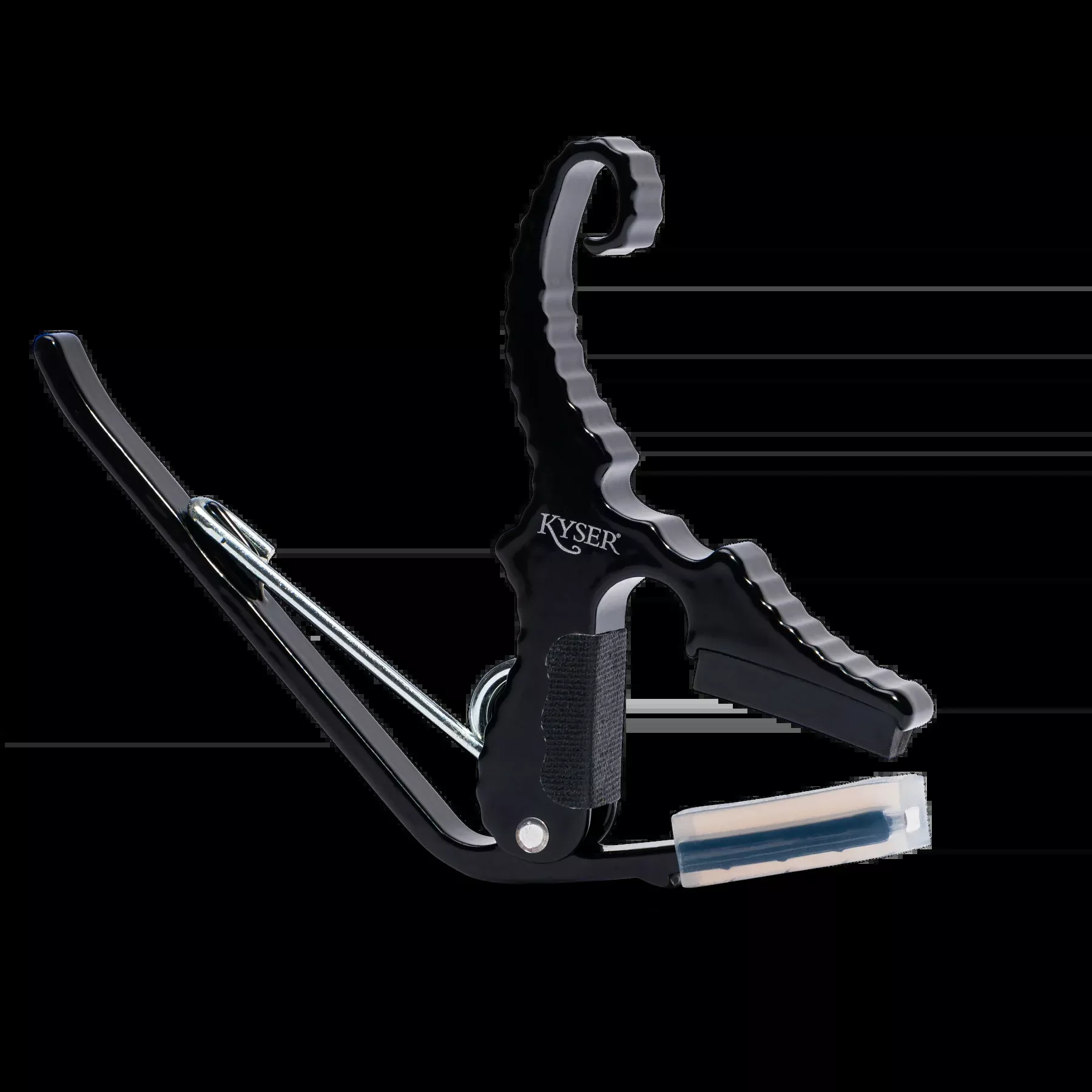 Kyser Quick Change Short Cut 3 String Partial Guitar Capo in Black
