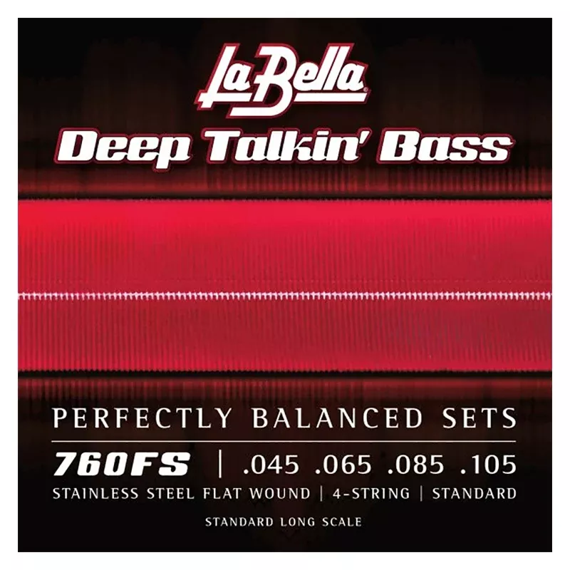 La Bella Deep Talkin' Flat Wound Bass Strings - Long Scale .045-.105