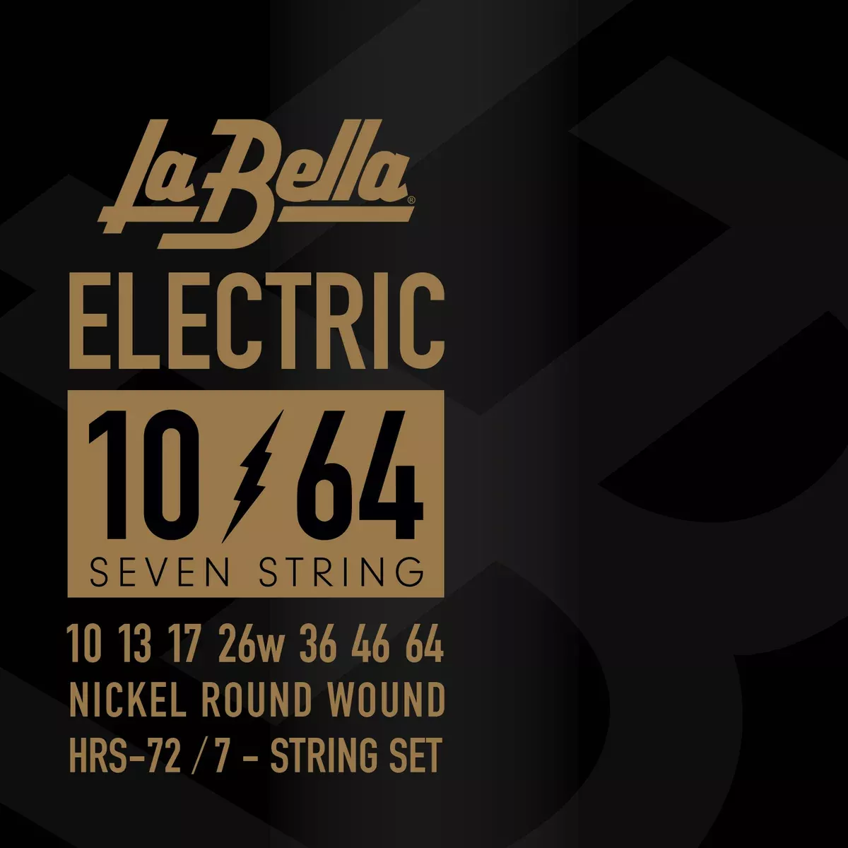 La Bella HRS-72 Nickel Electric Guitar Strings – .010-.064 7-string