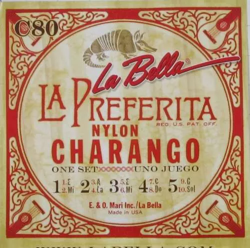 La Bella La Preferita Nylon Charango Strings