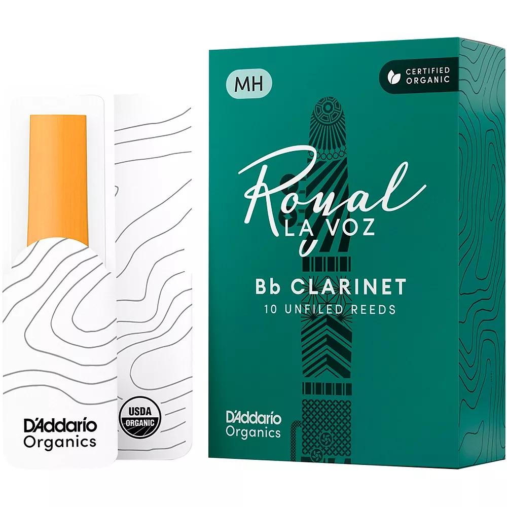 La Voz Bb Clarinet Reeds Medium Hard Box of 10