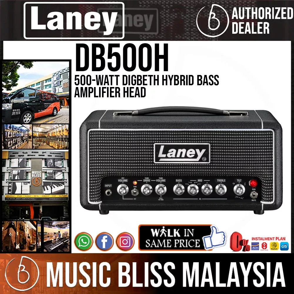 Laney DB500H 500-watt Digbeth Hybrid Bass Amplifier Head