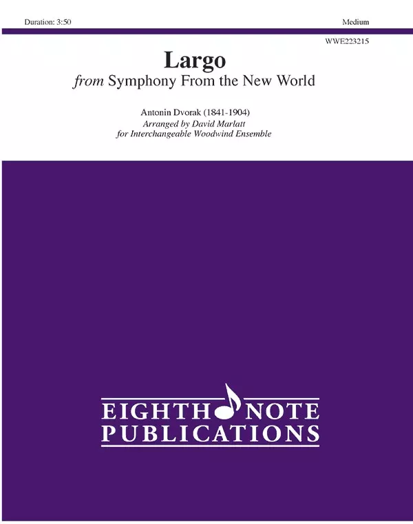 Largo from Symphony From the New World: Interchangeable Woodwind Ensemble Score & Parts