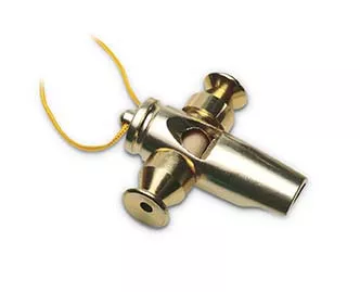Latin Percussion LP352 Tri Tone Samba Whistle, Gold