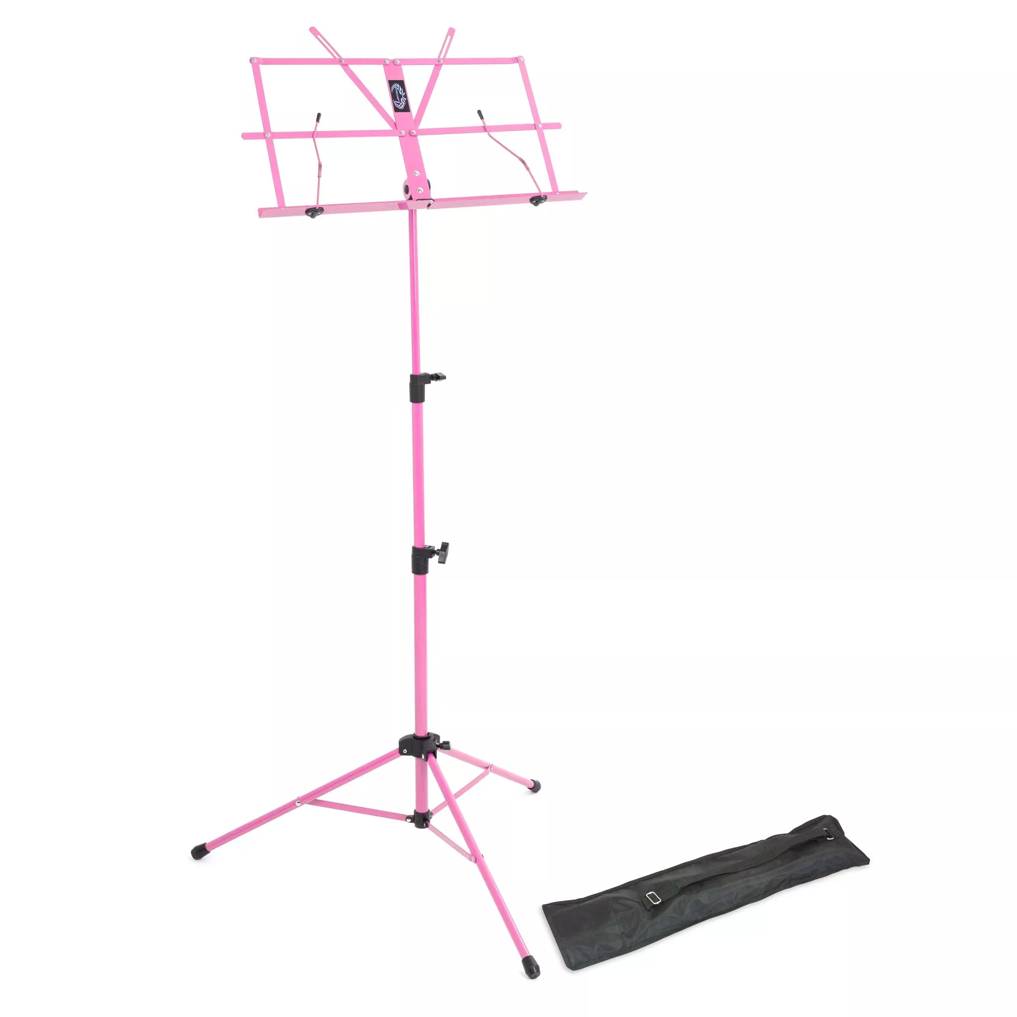 Lawrence lightweight folding music stand – Pink (LMS02-PK)