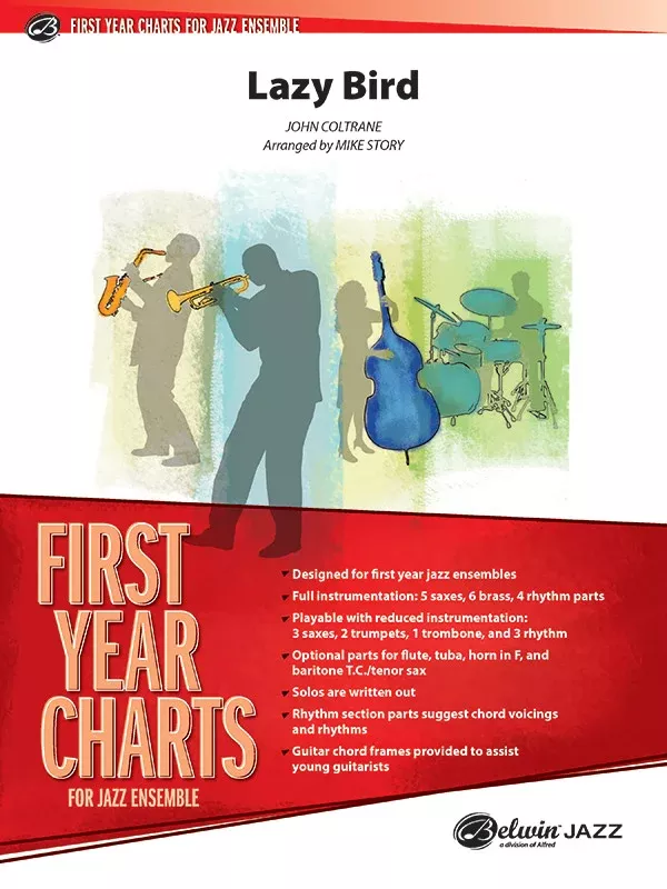 Lazy Bird: Jazz Ensemble Conductor Score & Parts