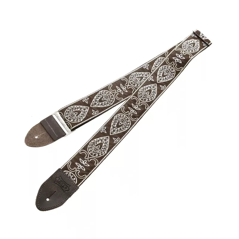 Levy 2″ Jacquard Weave Guitar Strap with Hootenanny Design
