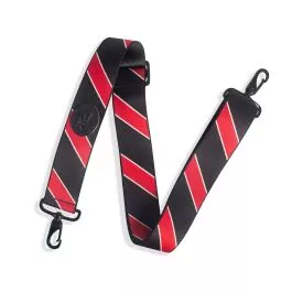 Levy's Case Straps MCS-004 Case Strap With Printed Black and Red Stripe Pattern