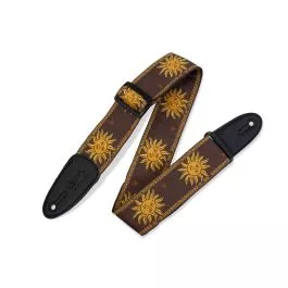 Levy’s Guitar Straps MPJG-SUN-BRN Brown Sun