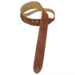 Levy's Guitar Straps MS12-BRN Suede Color Brown