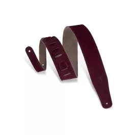 Levy's Guitar Straps MS26-BRG Suede Burgundy