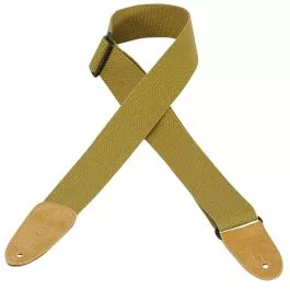 Levy's MC8-TAN 2" Cotton Guitar Strap With Suede Ends TAN