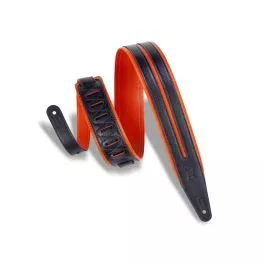 Levy's MG317DRS-ORG_BLK Orange & Black Guitar Strap