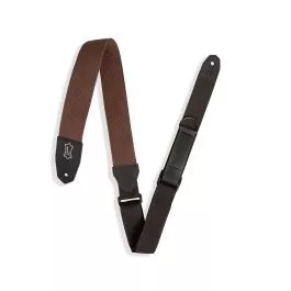 Levy's MRHC-BRN Guitar Strap 3"" Right Height Brown Cotton