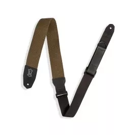 Levy's MRHC-GRN Green Cotton Leather Guitar Strap