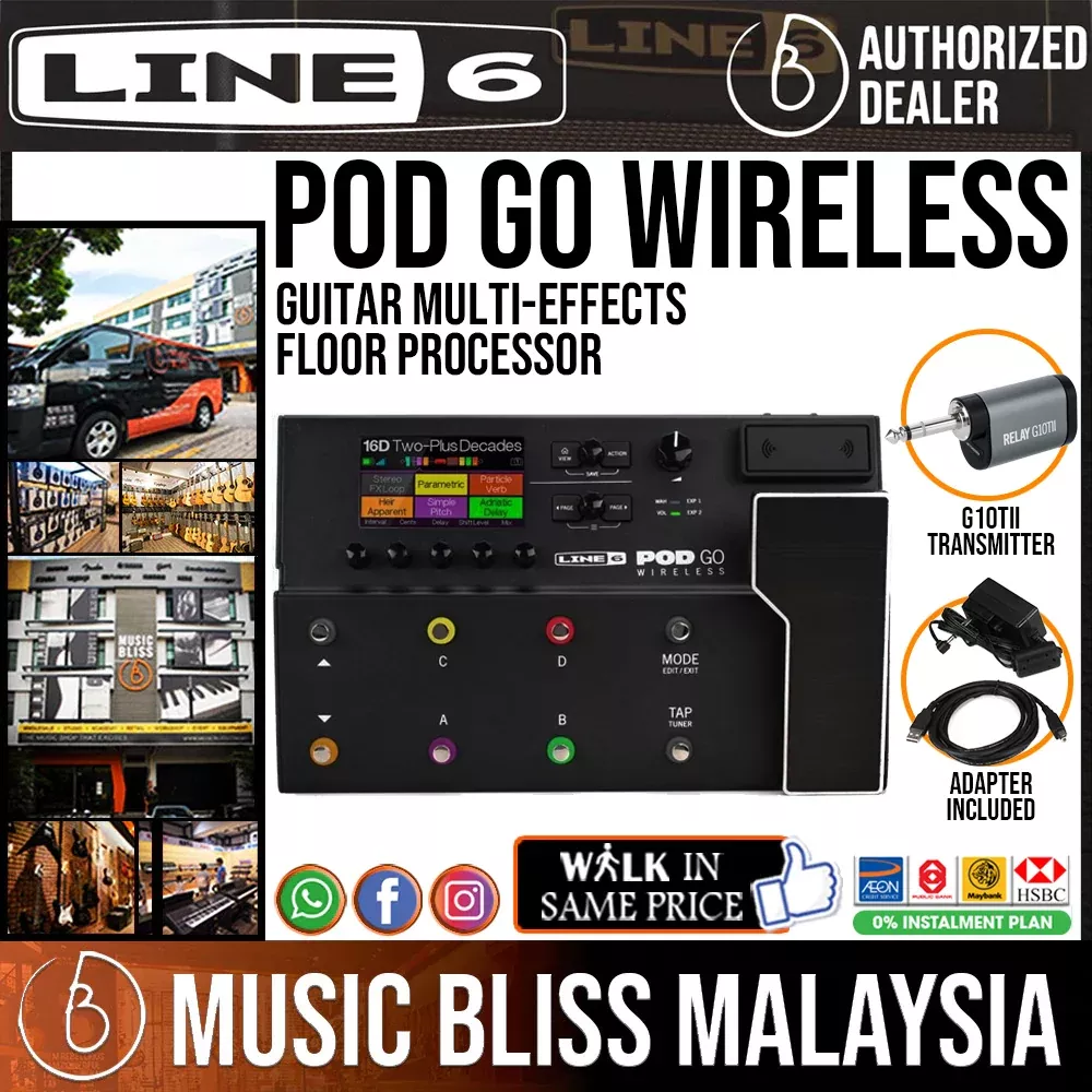 Line 6 POD Go Wireless Guitar Multi-effects Floor Processor