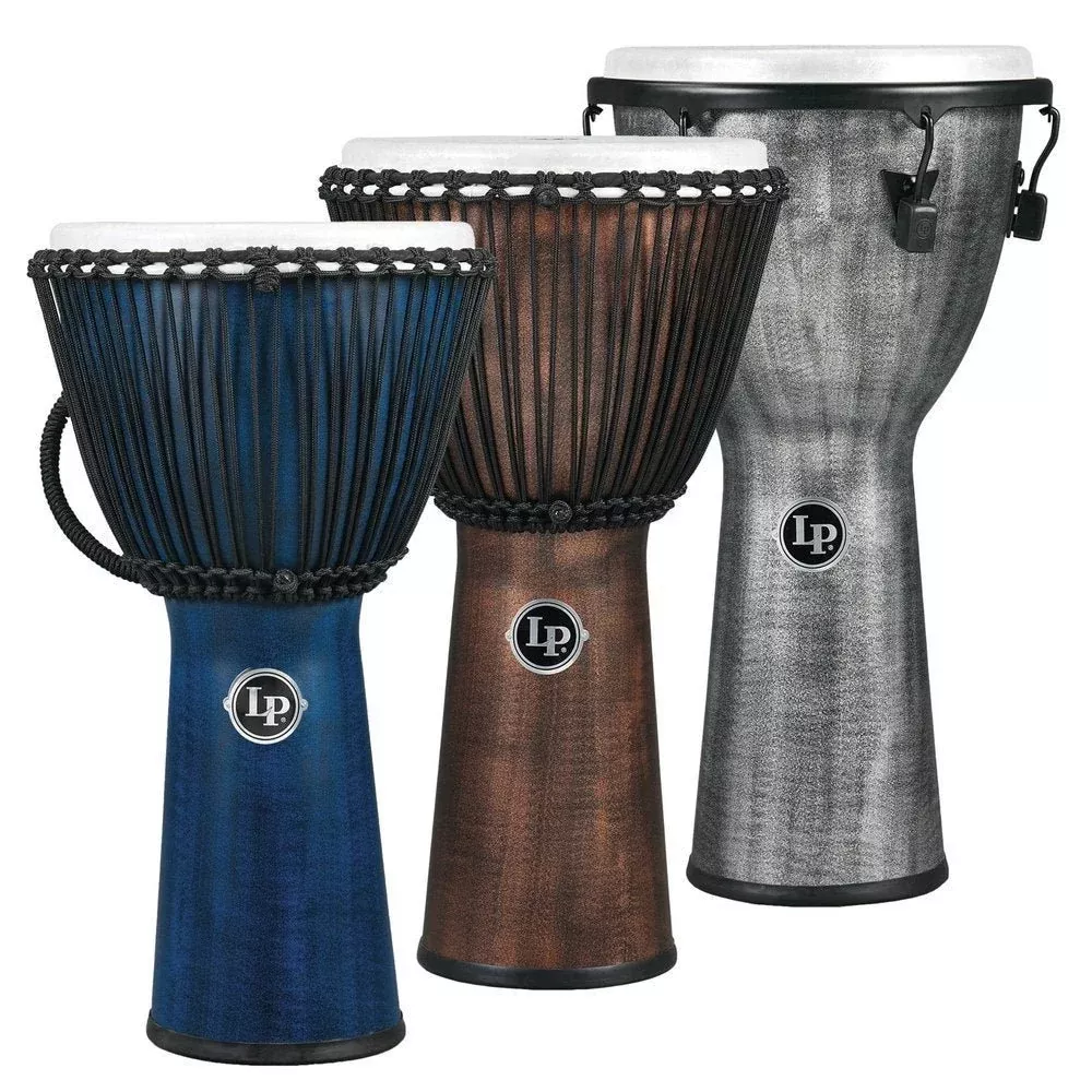 LP Gray Djembe World Beat FX Rope Tuned LP724G
