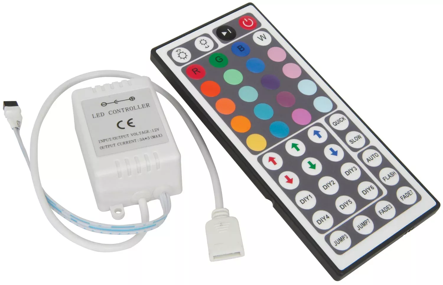 LYYT RGB Tape Controller with 44 Key IR Remote – LTC44IR