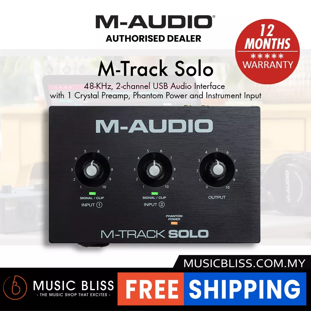 M-Audio M-Track Solo 2-Channel USB Audio Interface