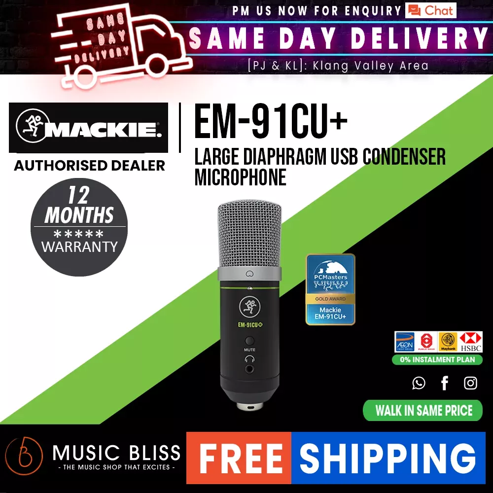 Mackie EM-91CU+ USB Condenser Microphone