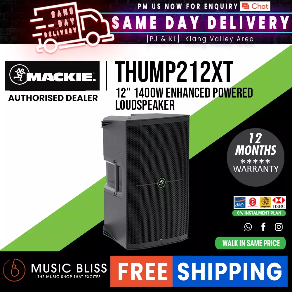 Mackie Thump212XT Enhanced 1400-watt 12″ Powered Speaker