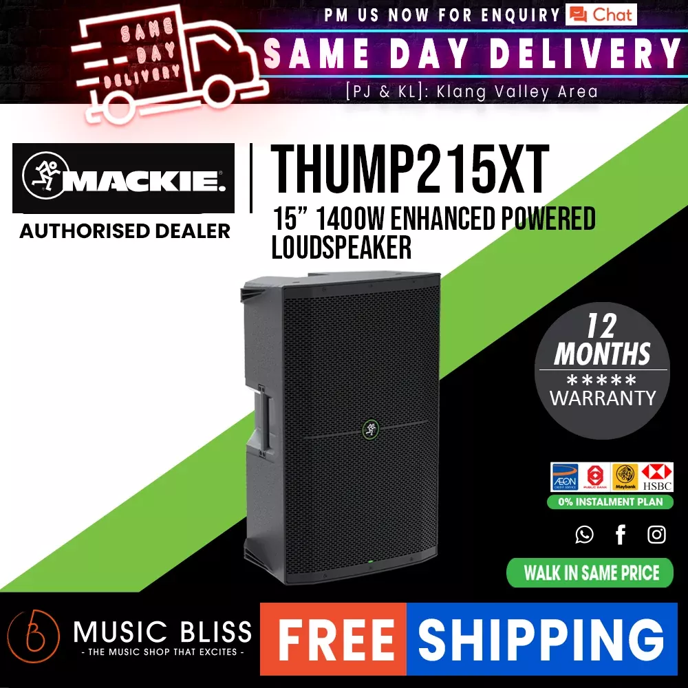 Mackie Thump215XT Enhanced 1400-watt 15″ Powered Speaker