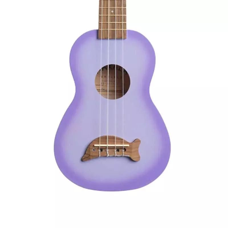 Makala Dolphin Bridge Ukulele – Purple Burst with Bag