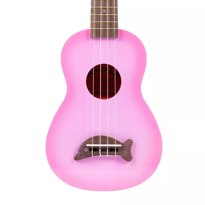 Makala Dolphin Soprano Ukulele – Pink Burst